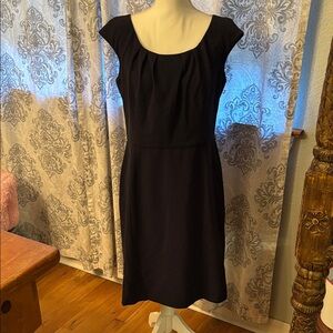 Chaps Classic Black Midi Dress